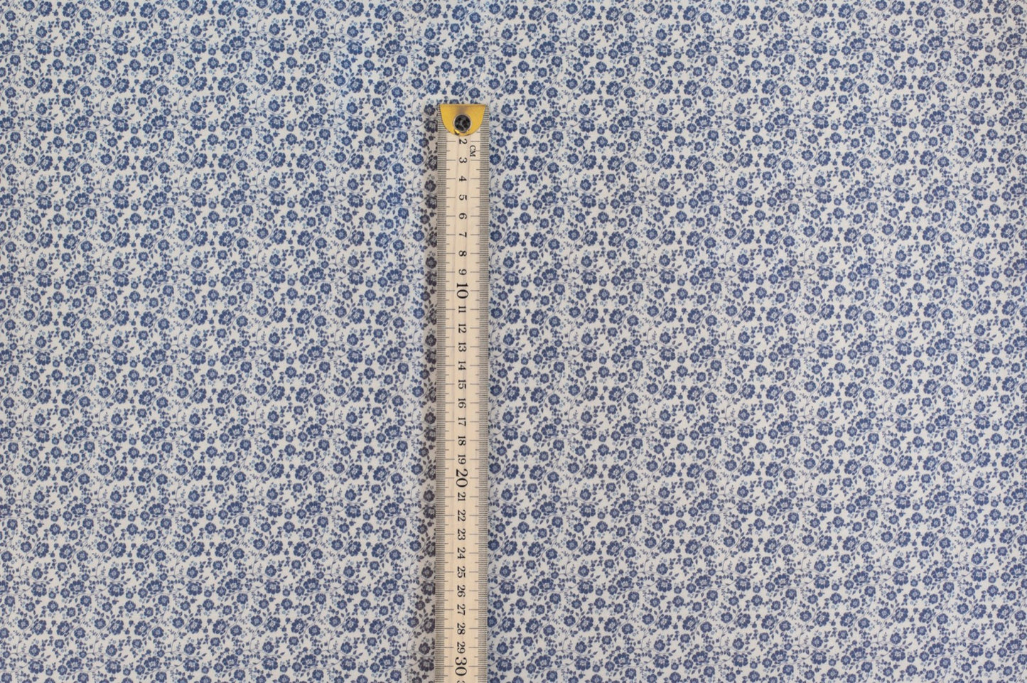 Organic 100% Cotton Voile Fabric – Navy Peony - 01