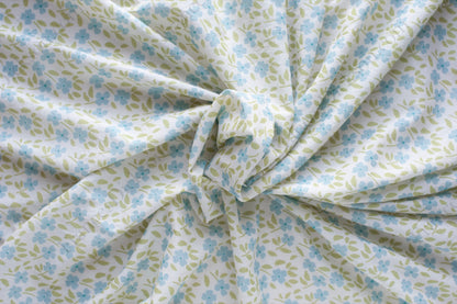 Organic 100% Cotton Voile Fabric – Lucky Clover - 01